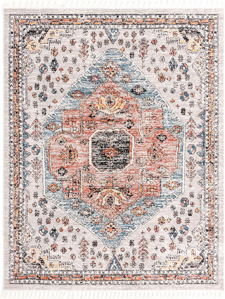 Gray 7' 10 x 10' Aramis Rectangle Area Rug Polypropylene With Cotton Backing Easy Clean Living Room Bedroom Dining Office Carpet for Sale at Rug Engine