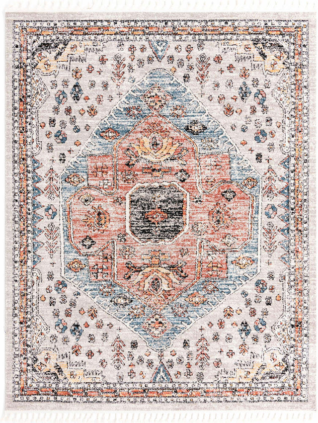 Gray 7' 10 x 10' Aramis Rectangle Area Rug Polypropylene With Cotton Backing Easy Clean Living Room Bedroom Dining Office Carpet for Sale at Rug Engine