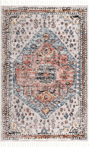 Gray 5' 3 x 8' Aramis Rectangle Area Rug Polypropylene With Cotton Backing Easy Clean Living Room Bedroom Dining Office Carpet for Sale at Rug Engine