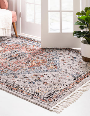 Gray 5' 3 x 8' Aramis Rectangle Area Rug Polypropylene With Cotton Backing Easy Clean Living Room Bedroom Dining Office Carpet for Sale at Rug Engine
