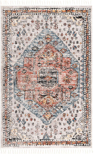 Gray 5' 3 x 8' Aramis Rectangle Area Rug Polypropylene With Cotton Backing Easy Clean Living Room Bedroom Dining Office Carpet for Sale at Rug Engine