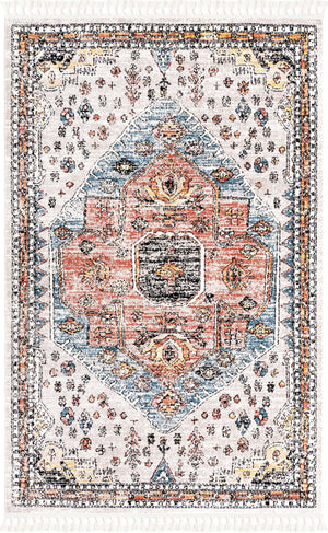 Gray 6' x 9' Aramis Rectangle Area Rug Polypropylene With Cotton Backing Easy Clean Living Room Bedroom Dining Office Carpet for Sale at Rug Engine