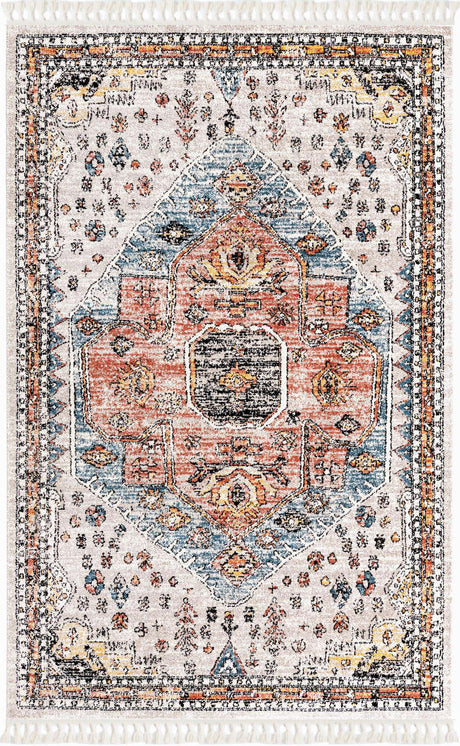 Gray 6' x 9' Aramis Rectangle Area Rug Polypropylene With Cotton Backing Easy Clean Living Room Bedroom Dining Office Carpet for Sale at Rug Engine