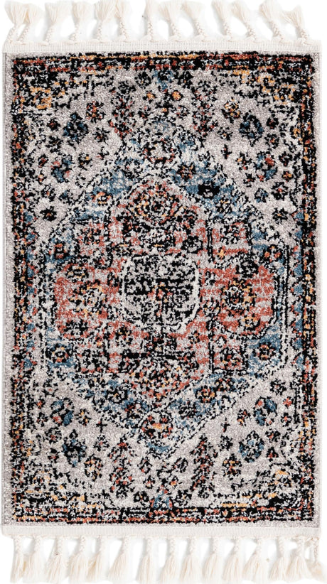 Gray 2' x 3' 1 Aramis Rectangle Area Rug Polypropylene With Cotton Backing Easy Clean Living Room Bedroom Dining Office Carpet for Sale at Rug Engine