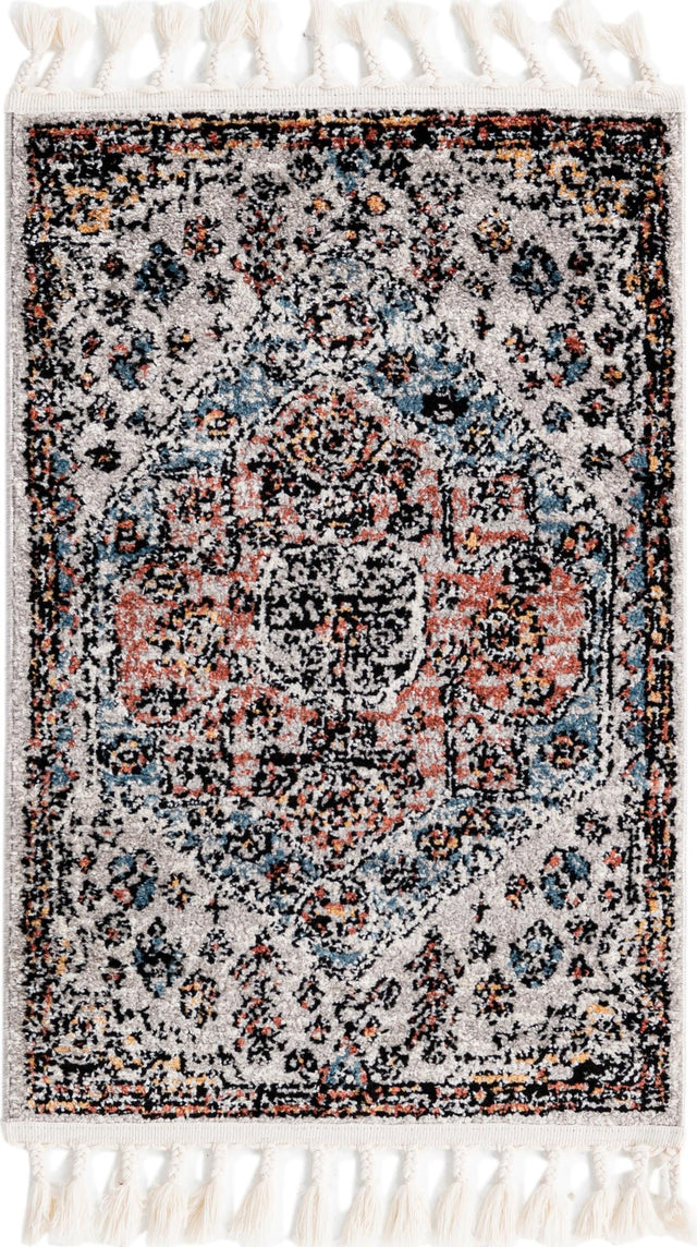 Gray 2' x 3' 1 Aramis Rectangle Area Rug Polypropylene With Cotton Backing Easy Clean Living Room Bedroom Dining Office Carpet for Sale at Rug Engine