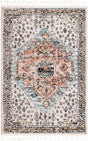 Gray 4' x 6' Aramis Rectangle Area Rug Polypropylene With Cotton Backing Easy Clean Living Room Bedroom Dining Office Carpet for Sale at Rug Engine