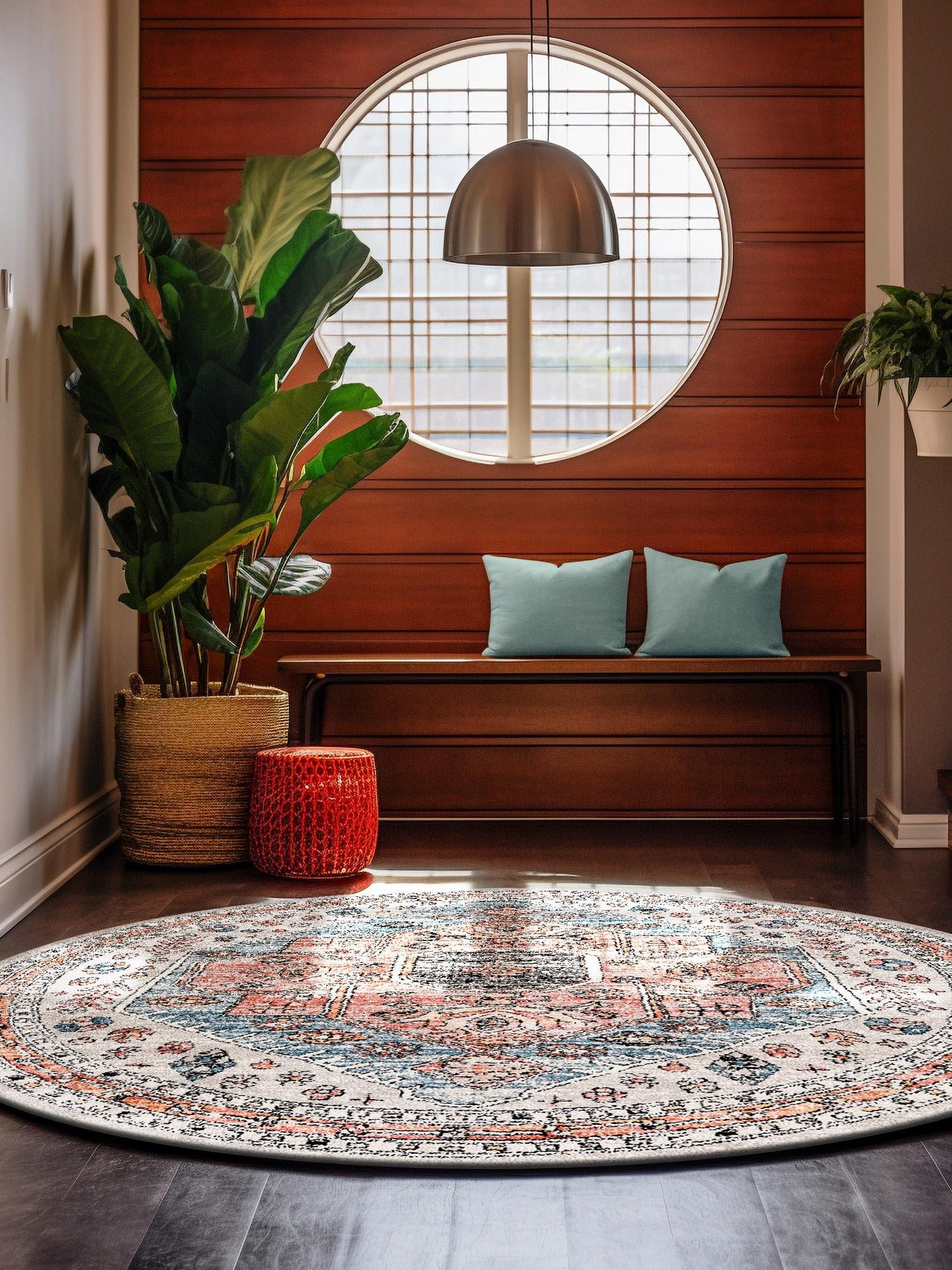 Gray 10' x 10' Aramis Round Area Rug Polypropylene With Cotton Backing Easy Clean Living Room Bedroom Dining Office Carpet for Sale at Rug Engine