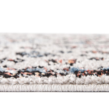 Gray 5' 3 x 5' 3 Aramis Round Area Rug Polypropylene With Cotton Backing Easy Clean Living Room Bedroom Dining Office Carpet for Sale at Rug Engine
