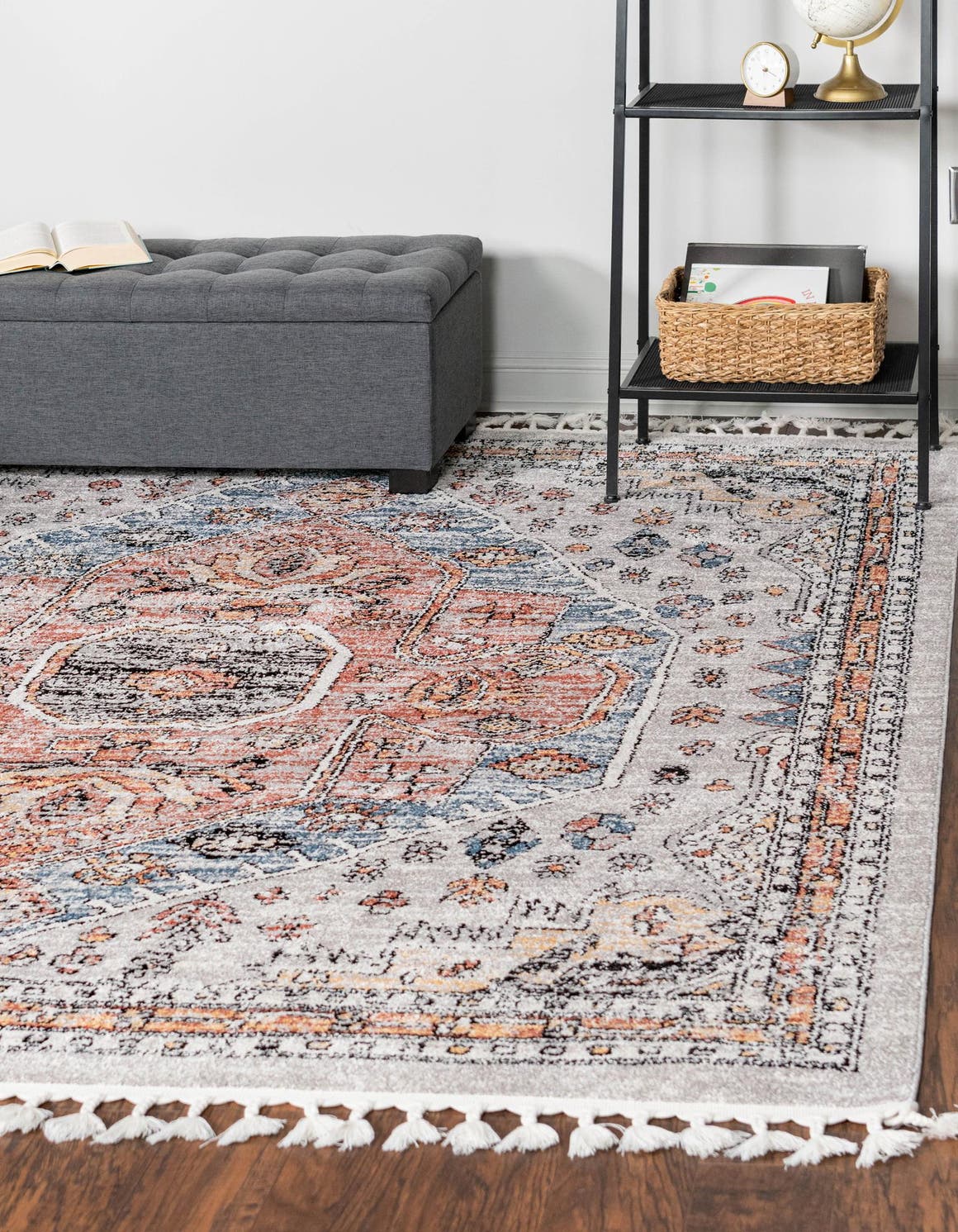Gray 10' x 10' Aramis Square Area Rug Polypropylene With Cotton Backing Easy Clean Living Room Bedroom Dining Office Carpet for Sale at Rug Engine