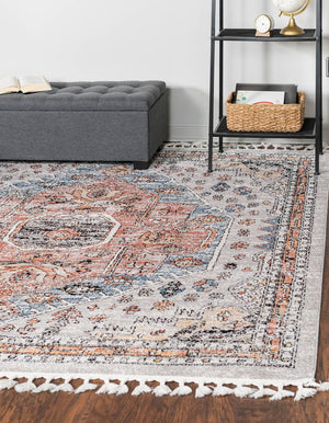 Gray 10' x 10' Aramis Square Area Rug Polypropylene With Cotton Backing Easy Clean Living Room Bedroom Dining Office Carpet for Sale at Rug Engine