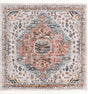 Gray 7' 10 x 7' 10 Aramis Square Area Rug Polypropylene With Cotton Backing Easy Clean Living Room Bedroom Dining Office Carpet for Sale at Rug Engine
