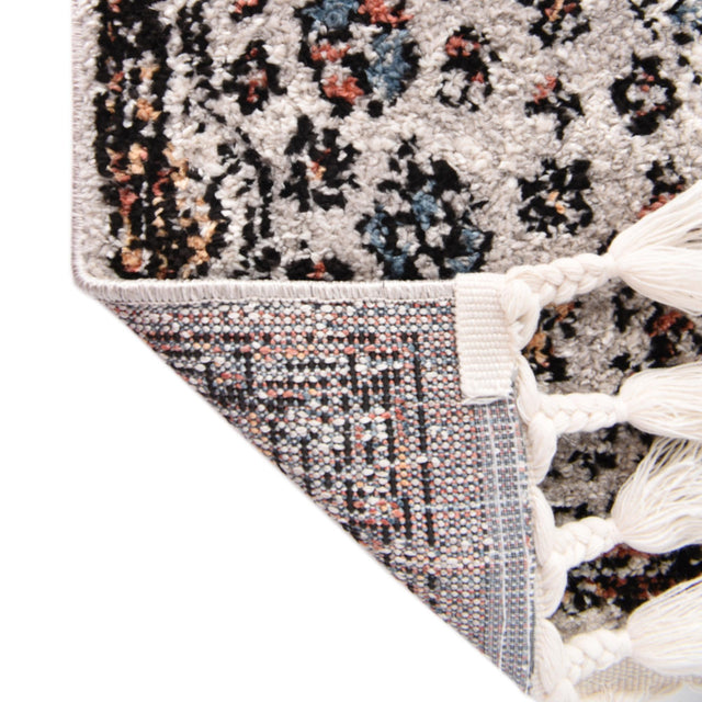 Gray 2' x 8' Aramis Runner Area Rug Polypropylene With Cotton Backing Easy Clean Living Room Bedroom Dining Office Carpet for Sale at Rug Engine