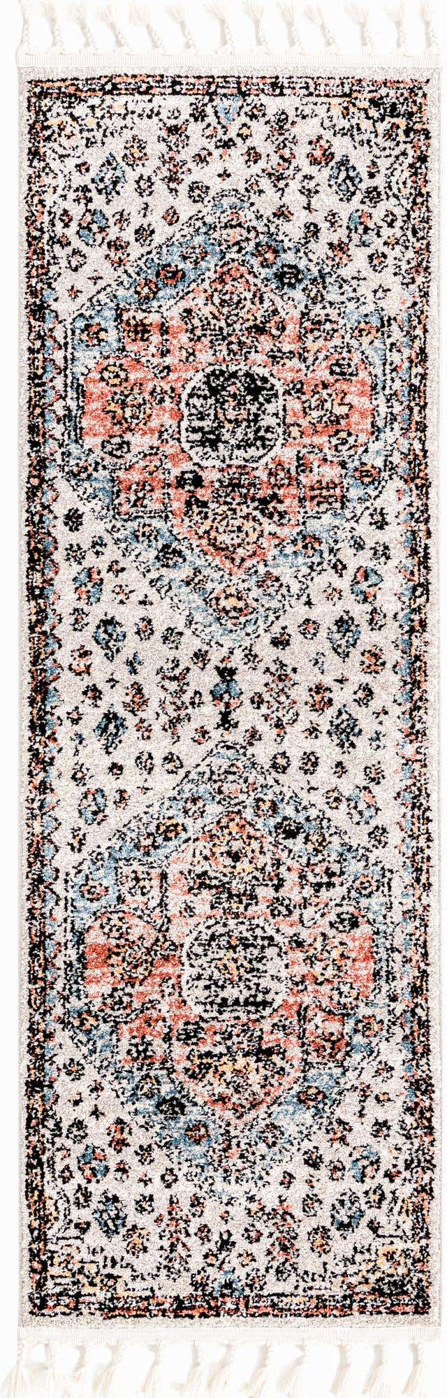Gray 2' x 6' Aramis Runner Area Rug Polypropylene With Cotton Backing Easy Clean Living Room Bedroom Dining Office Carpet for Sale at Rug Engine