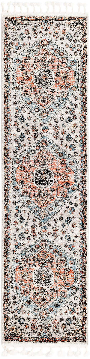 Gray 2' x 8' Aramis Runner Area Rug Polypropylene With Cotton Backing Easy Clean Living Room Bedroom Dining Office Carpet for Sale at Rug Engine