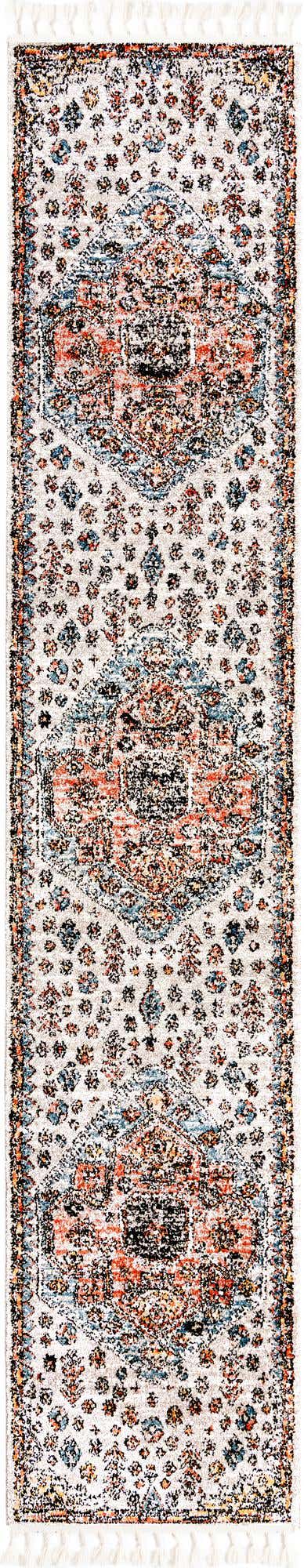 Gray 2' 7 x 13' Aramis Runner Area Rug Polypropylene With Cotton Backing Easy Clean Living Room Bedroom Dining Office Carpet for Sale at Rug Engine