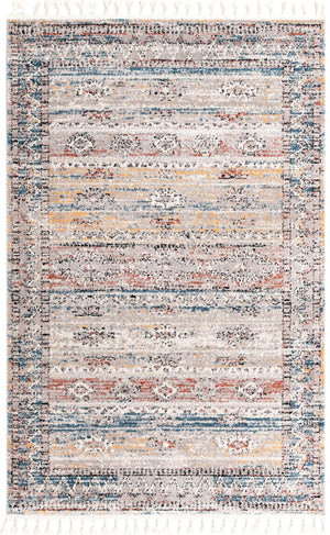 Multicolor 5' 3 x 8' Aramis Rectangle Area Rug Polypropylene With Cotton Backing Easy Clean Living Room Bedroom Dining Office Carpet for Sale at Rug Engine