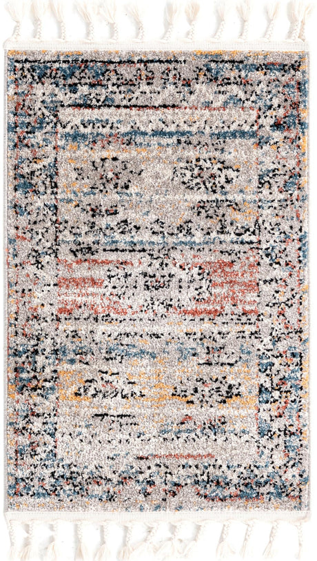 Multicolor 2' x 3' 1 Aramis Rectangle Area Rug Polypropylene With Cotton Backing Easy Clean Living Room Bedroom Dining Office Carpet for Sale at Rug Engine