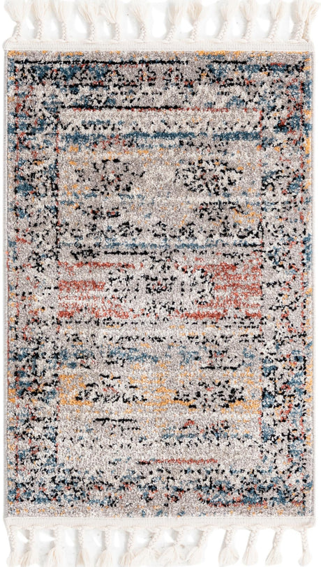 Multicolor 2' x 3' 1 Aramis Rectangle Area Rug Polypropylene With Cotton Backing Easy Clean Living Room Bedroom Dining Office Carpet for Sale at Rug Engine