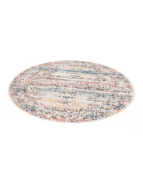 Multicolor 3' 3 x 3' 3 Aramis Round Area Rug Polypropylene With Cotton Backing Easy Clean Living Room Bedroom Dining Office Carpet for Sale at Rug Engine