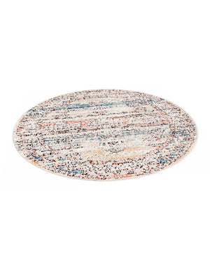 Multicolor 3' 3 x 3' 3 Aramis Round Area Rug Polypropylene With Cotton Backing Easy Clean Living Room Bedroom Dining Office Carpet for Sale at Rug Engine