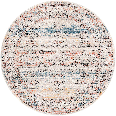 Multicolor 3' 3 x 3' 3 Aramis Round Area Rug Polypropylene With Cotton Backing Easy Clean Living Room Bedroom Dining Office Carpet for Sale at Rug Engine