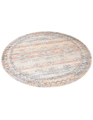 Multicolor 10' x 10' Aramis Round Area Rug Polypropylene With Cotton Backing Easy Clean Living Room Bedroom Dining Office Carpet for Sale at Rug Engine