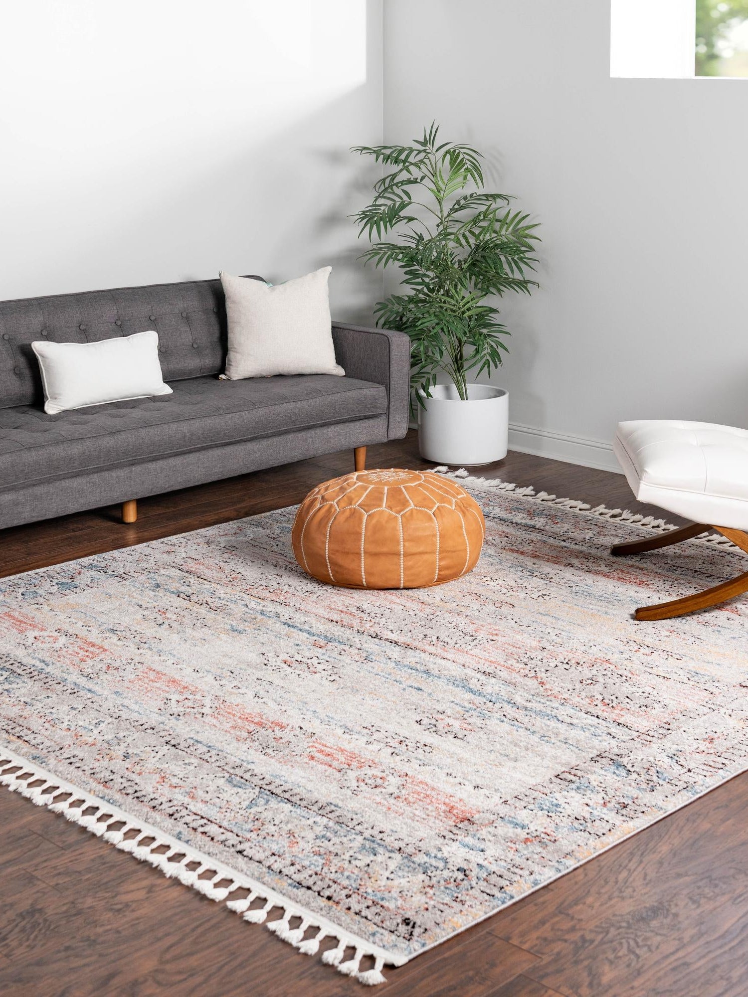 Multicolor 12' x 12' Aramis Square Area Rug Polypropylene With Cotton Backing Easy Clean Living Room Bedroom Dining Office Carpet for Sale at Rug Engine