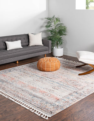 Multicolor 12' x 12' Aramis Square Area Rug Polypropylene With Cotton Backing Easy Clean Living Room Bedroom Dining Office Carpet for Sale at Rug Engine