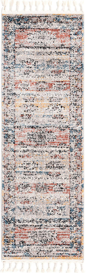 Multicolor 2' x 6' Aramis Runner Area Rug Polypropylene With Cotton Backing Easy Clean Living Room Bedroom Dining Office Carpet for Sale at Rug Engine