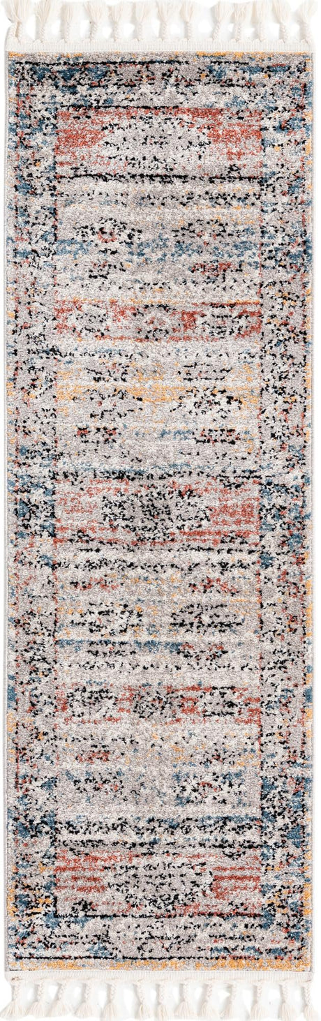 Multicolor 2' x 6' Aramis Runner Area Rug Polypropylene With Cotton Backing Easy Clean Living Room Bedroom Dining Office Carpet for Sale at Rug Engine