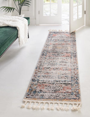 Multicolor 2' 7 x 13' Aramis Runner Area Rug Polypropylene With Cotton Backing Easy Clean Living Room Bedroom Dining Office Carpet for Sale at Rug Engine