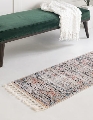 Multicolor 2' x 6' Aramis Runner Area Rug Polypropylene With Cotton Backing Easy Clean Living Room Bedroom Dining Office Carpet for Sale at Rug Engine