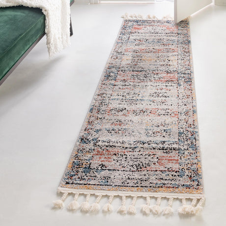 Multicolor 2' x 8' Aramis Runner Area Rug Polypropylene With Cotton Backing Easy Clean Living Room Bedroom Dining Office Carpet for Sale at Rug Engine