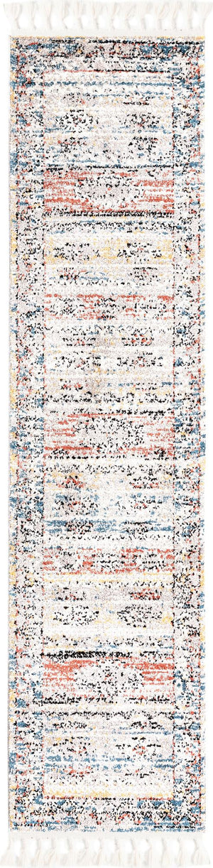 Multicolor 2' x 8' Aramis Runner Area Rug Polypropylene With Cotton Backing Easy Clean Living Room Bedroom Dining Office Carpet for Sale at Rug Engine