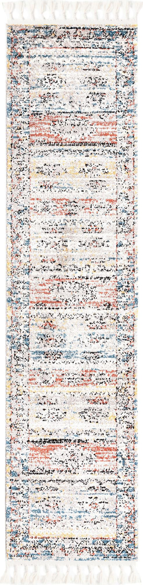 Multicolor 2' x 8' Aramis Runner Area Rug Polypropylene With Cotton Backing Easy Clean Living Room Bedroom Dining Office Carpet for Sale at Rug Engine