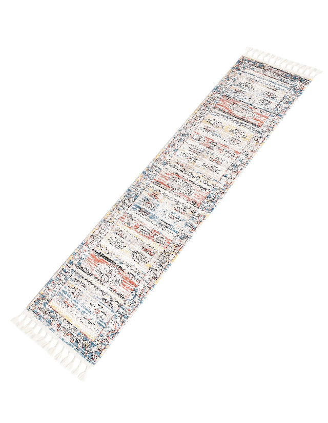Multicolor 2' x 8' Aramis Runner Area Rug Polypropylene With Cotton Backing Easy Clean Living Room Bedroom Dining Office Carpet for Sale at Rug Engine