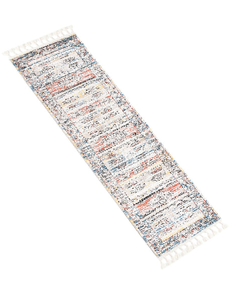 Multicolor 2' x 8' Aramis Runner Area Rug Polypropylene With Cotton Backing Easy Clean Living Room Bedroom Dining Office Carpet for Sale at Rug Engine