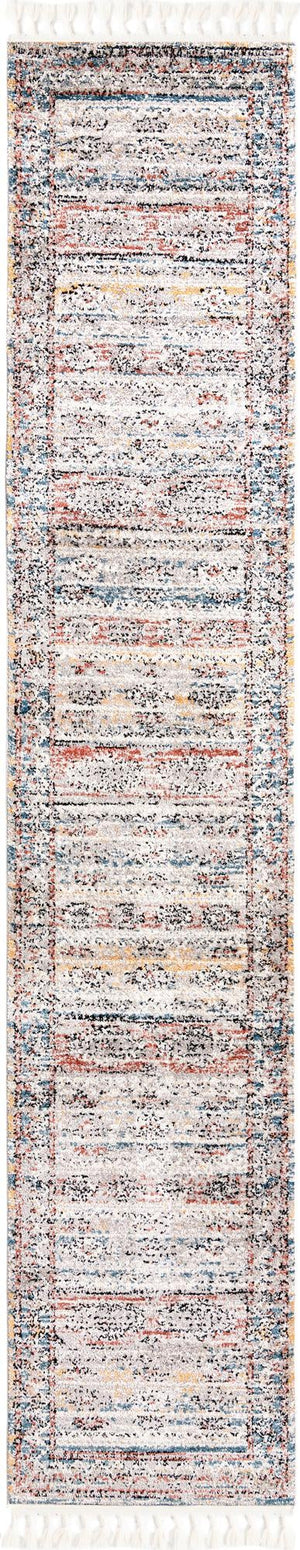 Multicolor 2' 7 x 13' Aramis Runner Area Rug Polypropylene With Cotton Backing Easy Clean Living Room Bedroom Dining Office Carpet for Sale at Rug Engine