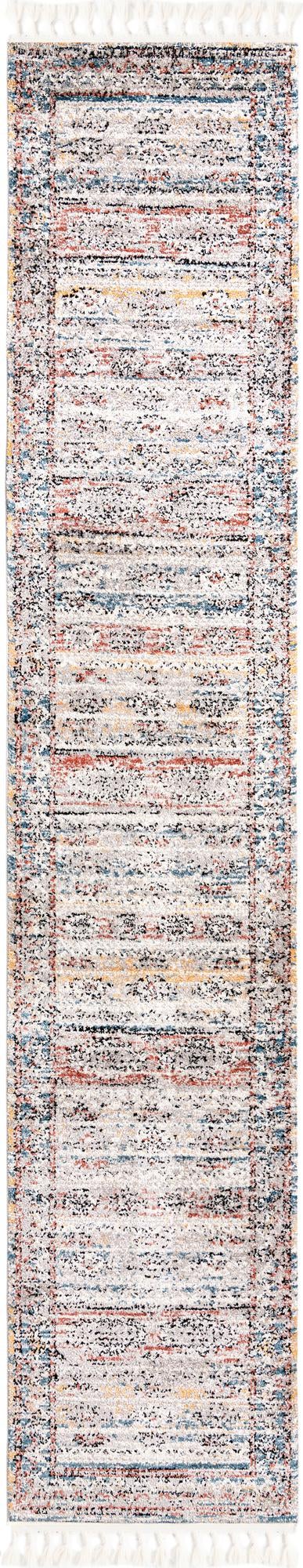Multicolor 2' 7 x 13' Aramis Runner Area Rug Polypropylene With Cotton Backing Easy Clean Living Room Bedroom Dining Office Carpet for Sale at Rug Engine