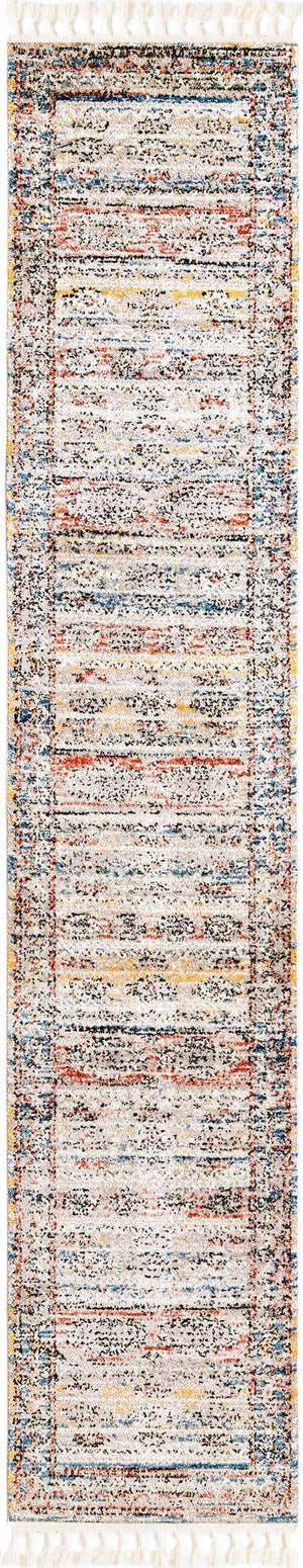 Multicolor 2' 7 x 13' Aramis Runner Area Rug Polypropylene With Cotton Backing Easy Clean Living Room Bedroom Dining Office Carpet for Sale at Rug Engine