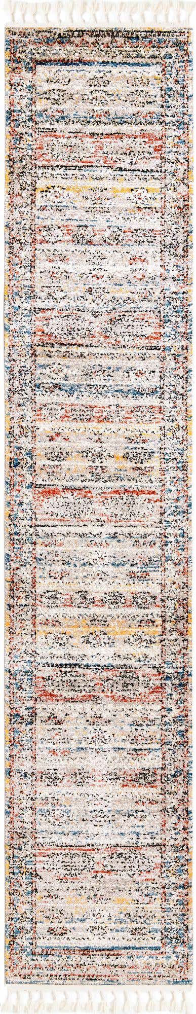 Multicolor 2' 7 x 13' Aramis Runner Area Rug Polypropylene With Cotton Backing Easy Clean Living Room Bedroom Dining Office Carpet for Sale at Rug Engine