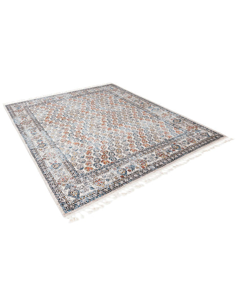 Multicolor 8' x 10' Aramis Rectangle Area Rug Polypropylene With Cotton Backing Easy Clean Living Room Bedroom Dining Office Carpet for Sale at Rug Engine