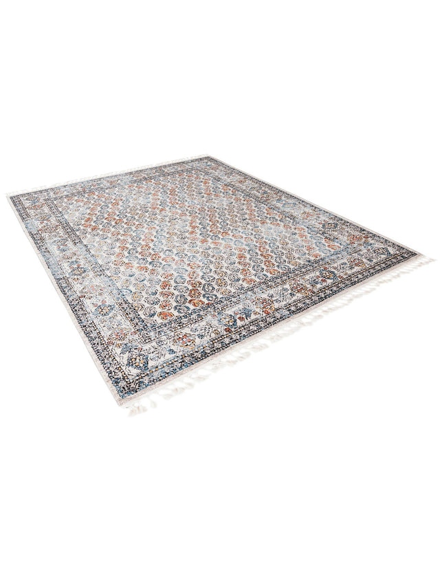 Multicolor 8' x 10' Aramis Rectangle Area Rug Polypropylene With Cotton Backing Easy Clean Living Room Bedroom Dining Office Carpet for Sale at Rug Engine