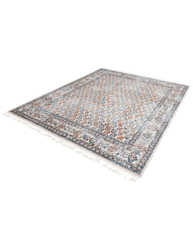 Multicolor 8' x 10' Aramis Rectangle Area Rug Polypropylene With Cotton Backing Easy Clean Living Room Bedroom Dining Office Carpet for Sale at Rug Engine