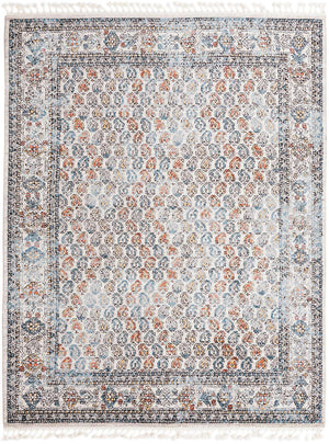 Multicolor 8' x 10' Aramis Rectangle Area Rug Polypropylene With Cotton Backing Easy Clean Living Room Bedroom Dining Office Carpet for Sale at Rug Engine