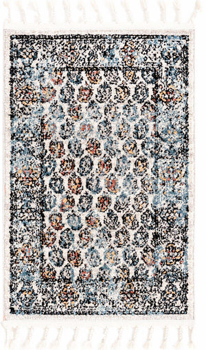 Multicolor 2' x 3' 1 Aramis Rectangle Area Rug Polypropylene With Cotton Backing Easy Clean Living Room Bedroom Dining Office Carpet for Sale at Rug Engine