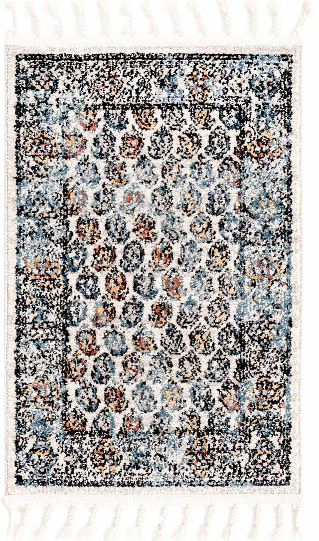 Multicolor 2' x 3' 1 Aramis Rectangle Area Rug Polypropylene With Cotton Backing Easy Clean Living Room Bedroom Dining Office Carpet for Sale at Rug Engine