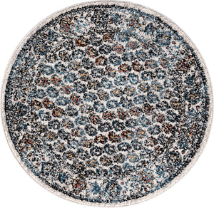 Multicolor 3' 3 x 3' 3 Aramis Round Area Rug Polypropylene With Cotton Backing Easy Clean Living Room Bedroom Dining Office Carpet for Sale at Rug Engine