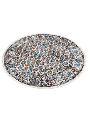 Multicolor 3' 3 x 3' 3 Aramis Round Area Rug Polypropylene With Cotton Backing Easy Clean Living Room Bedroom Dining Office Carpet for Sale at Rug Engine