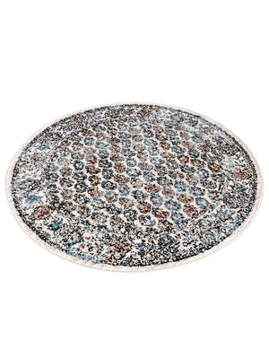Multicolor 3' 3 x 3' 3 Aramis Round Area Rug Polypropylene With Cotton Backing Easy Clean Living Room Bedroom Dining Office Carpet for Sale at Rug Engine